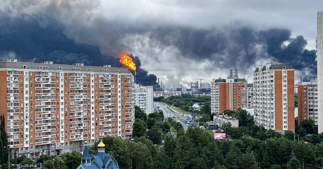 Ukraine Strikes Moscow Refinery in Large-Scale Drone Attack