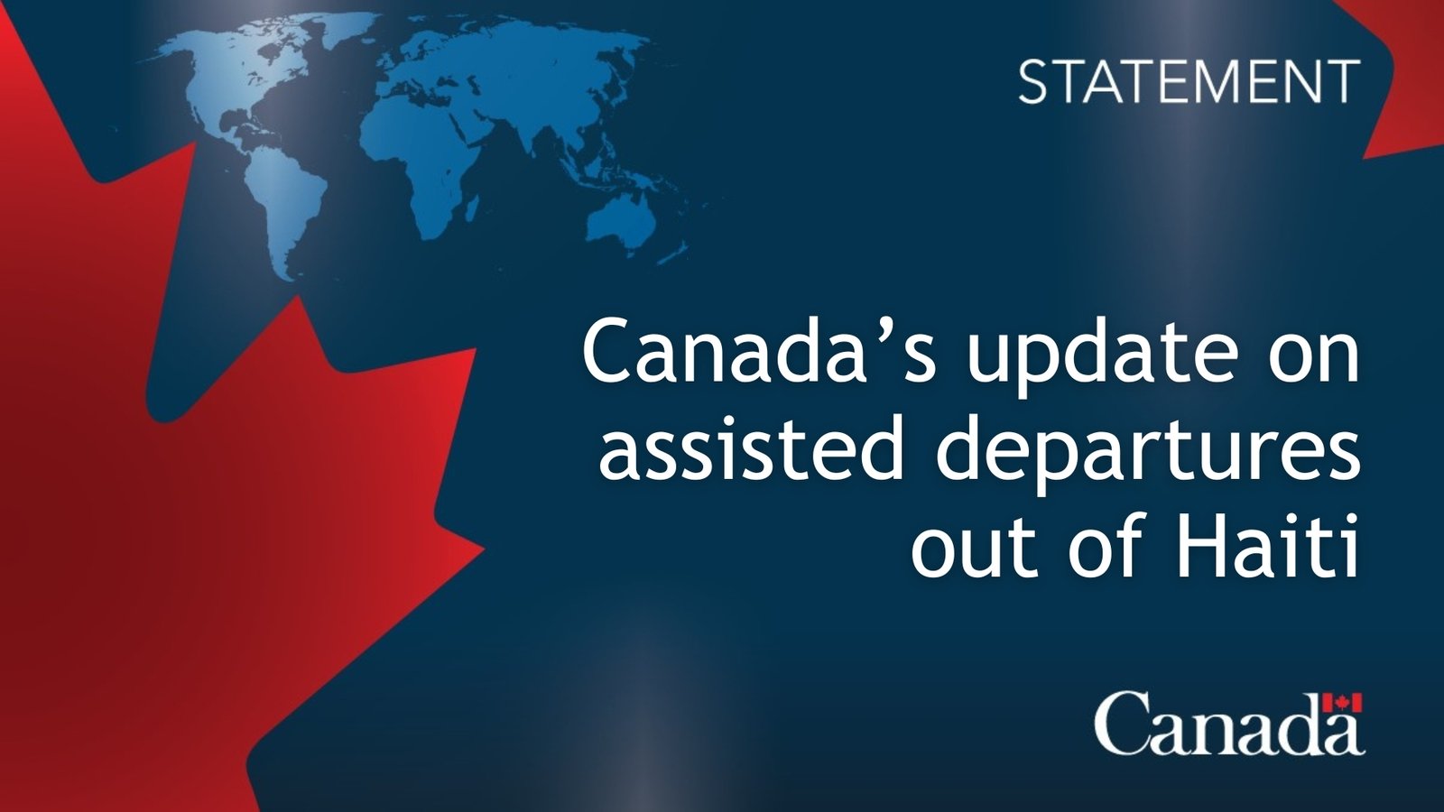 Canada provides update on assisted departures out of Haiti