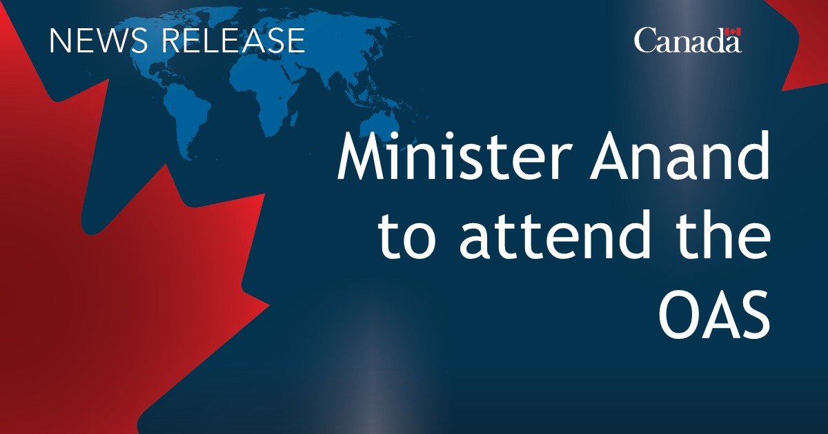 Minister Anand to attend the General Assembly of Organization of American States in Panama