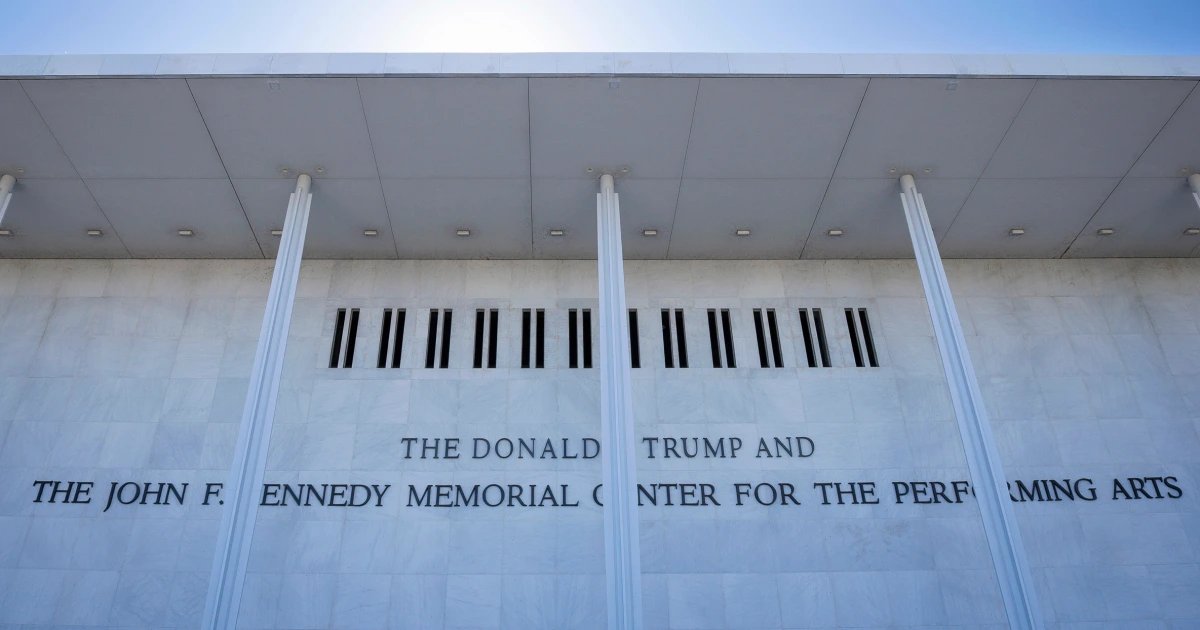 Kennedy Center lawyers tell staff to remove references to Trump in signage