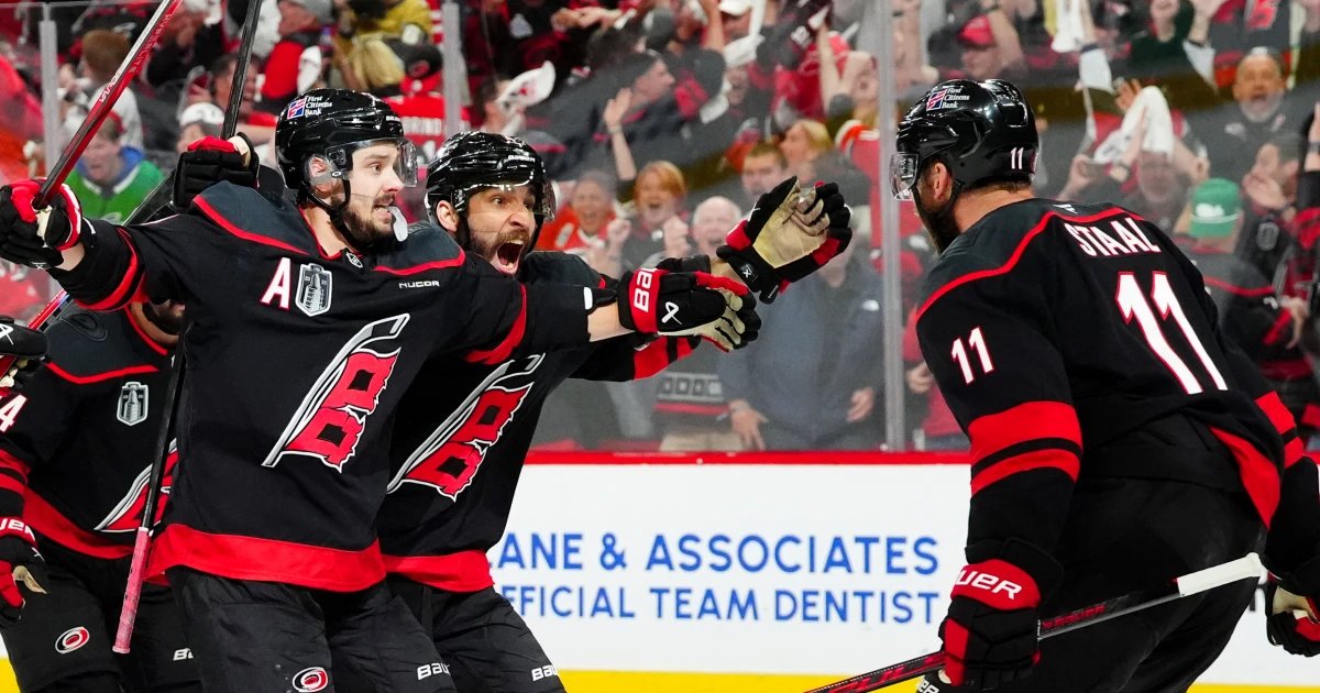 From The Sports Desk: Carolina storms back to beat Vegas, even Stanley Cup Final