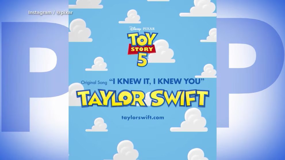WATCH:  Taylor Swift confirms team-up with Disney-Pixar for Toy Story 5