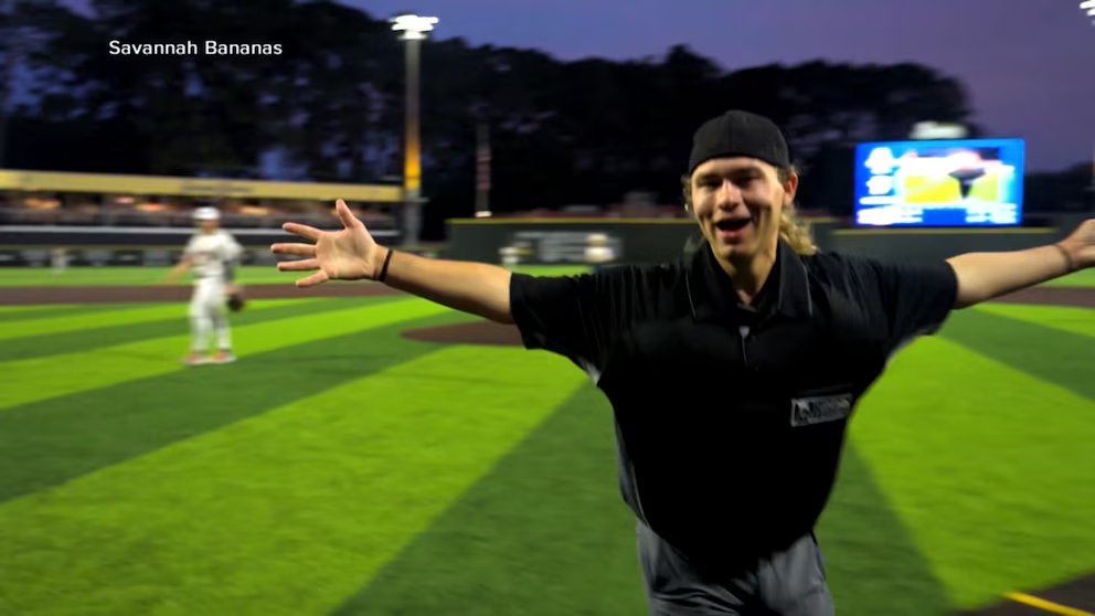 WATCH:  Viral teen umpire goes ‘Bananas’