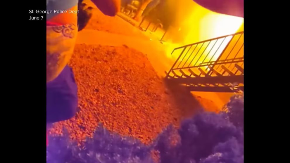 WATCH:  Utah officers break down doors of St. George apartment doors for fire rescue