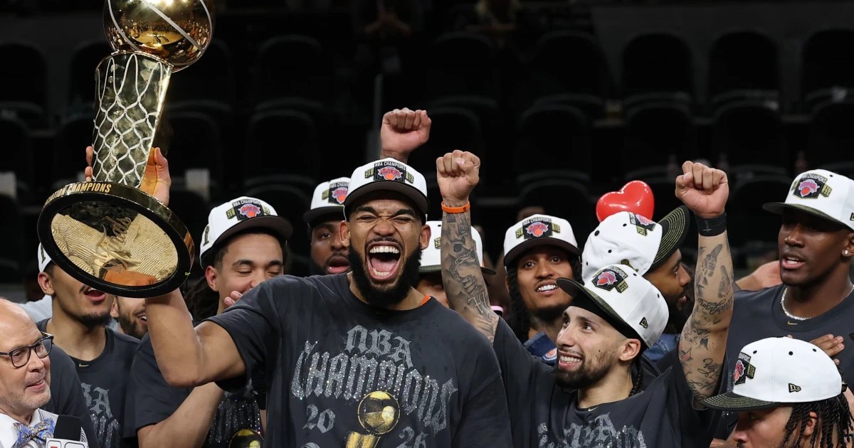 ‘Magical moment’: Knicks celebrate NBA victory back in New York City