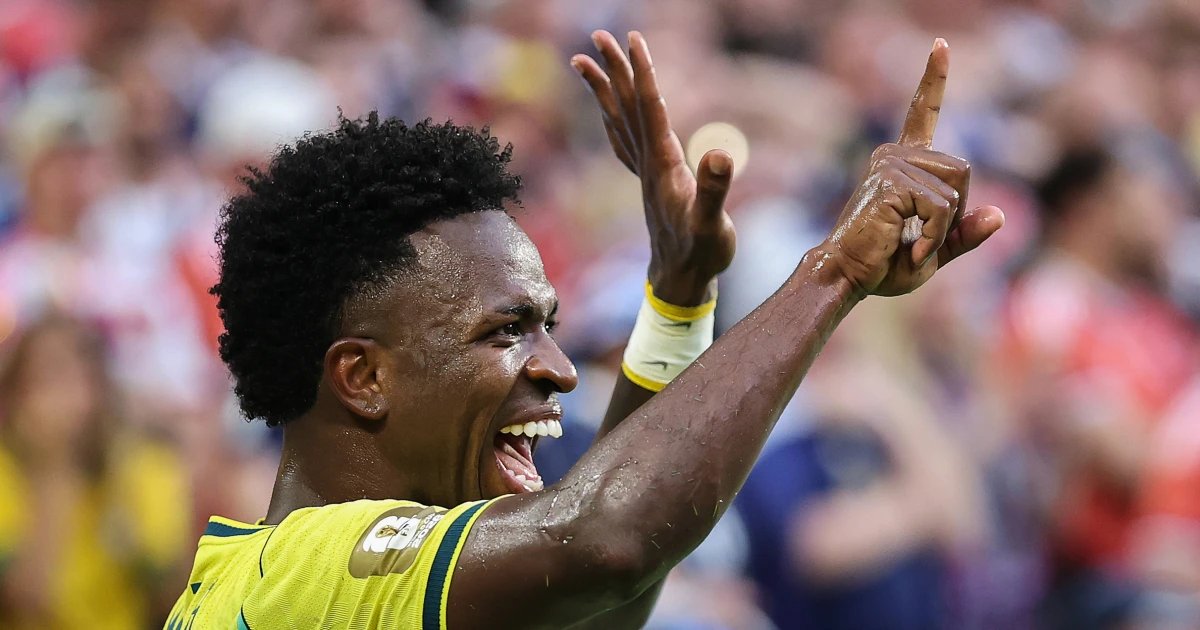 Vinícius Júnior scores 2 goals as Brazil beats Scotland 3-0 to win its World Cup group