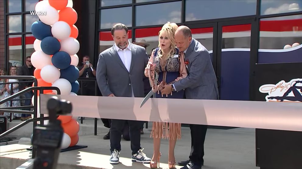 WATCH:  Dolly Parton makes surprise appearance at truck stop opening
