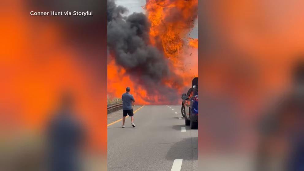 WATCH:  Car explosion sparks wildfire in Arizona