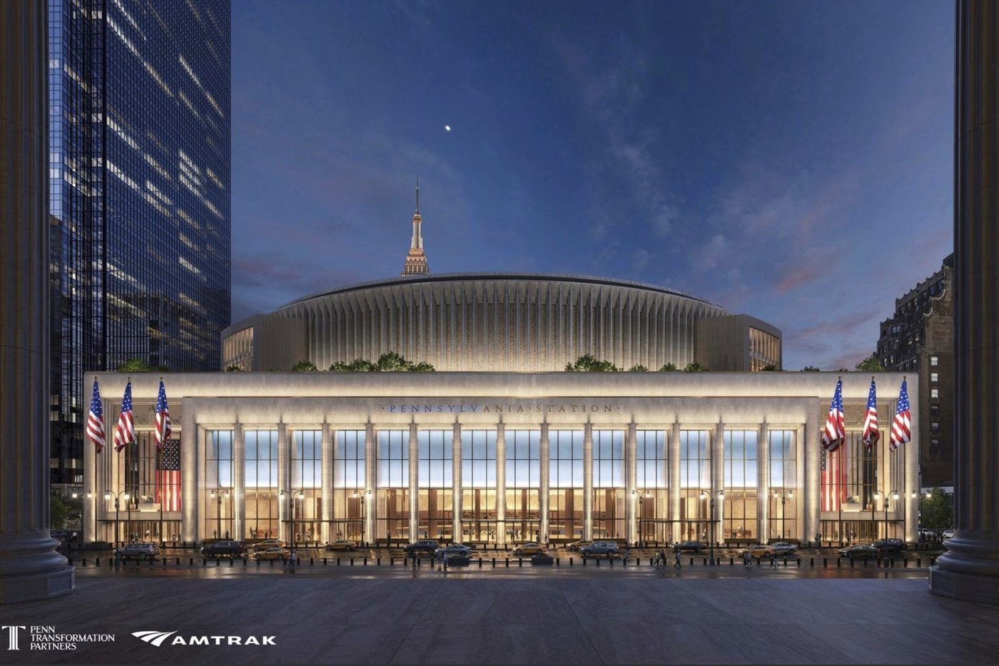 Proposed $8B transformation of NYC’s Penn Station features Roman-style columns, ornamental design