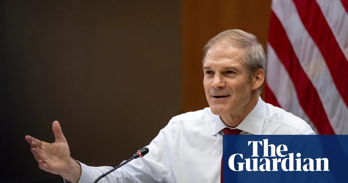 Trump loyalist Jim Jordan linked to group that received ‘dark money’ from ICE detention contractor | Jim Jordan