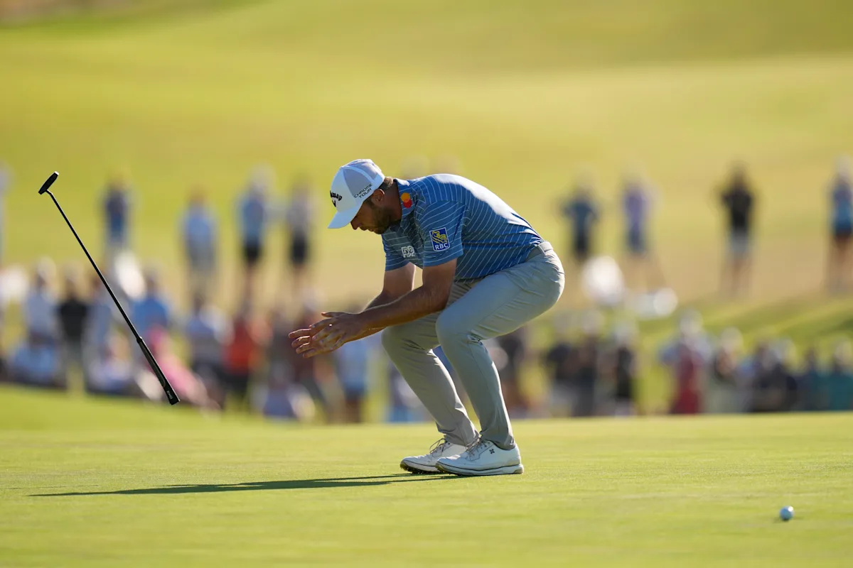 After missing his putt on the 18th hole, Sam Burns comes up one shot short at the US Open