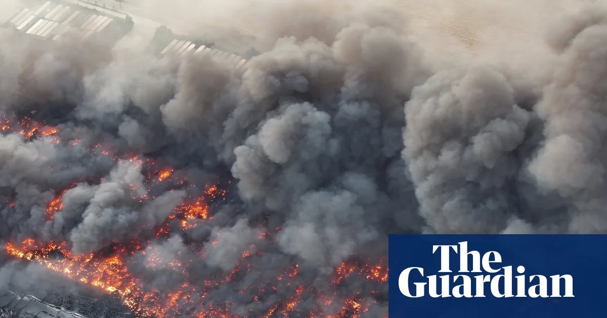 Fire at California warehouse complex prompts evacuations as authorities fight blaze | California