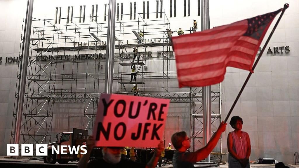 Trump's name removed from Kennedy Center after court order