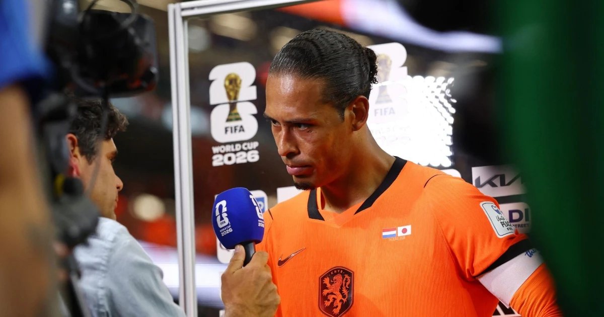 El capitán Virgil van Dijk se va inconforme tras el empate de Países Bajos y Japón