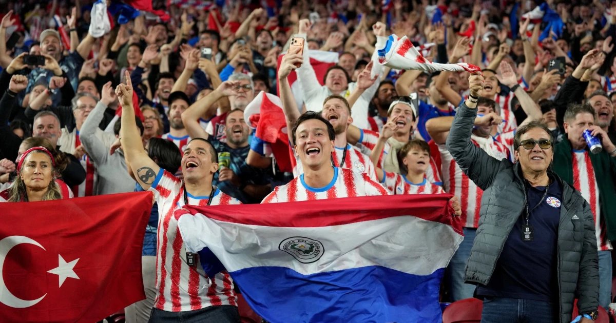 Aficionados de Paraguay y Turquía pusieron el ambiente en San Francisco