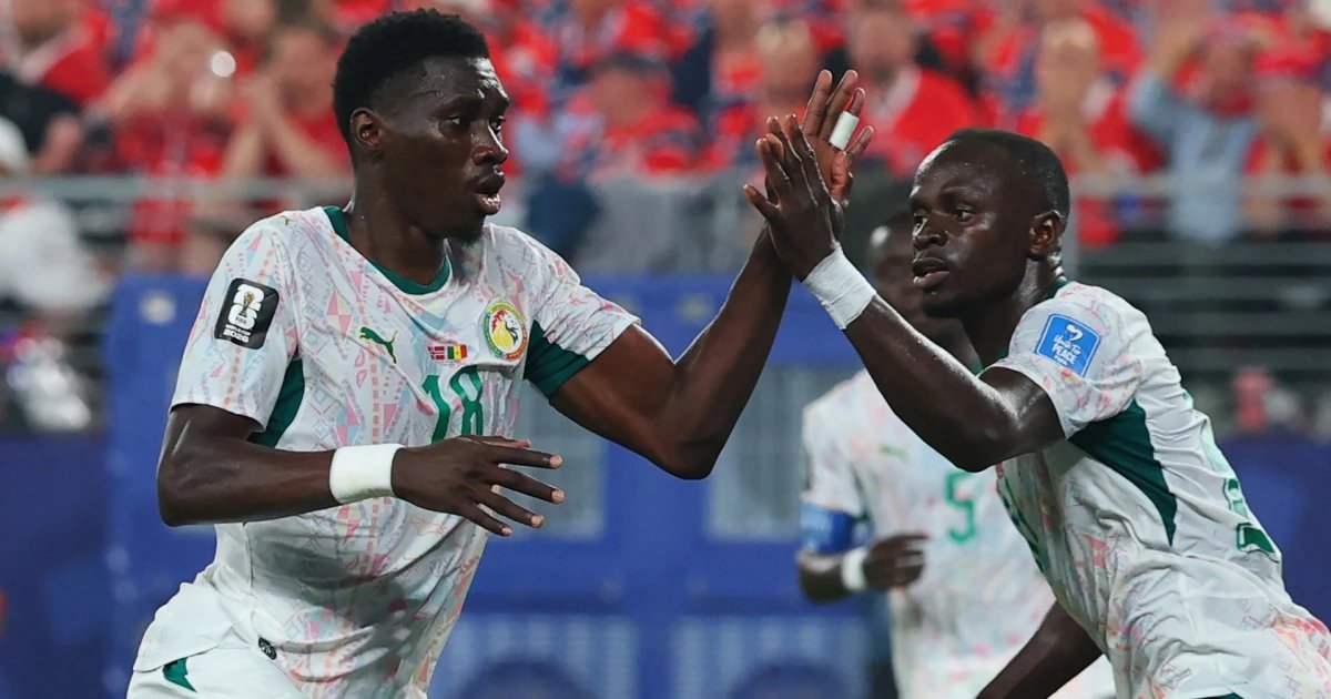 Doblete de Ismaila Sarr y Senegal le pone presión a Noruega