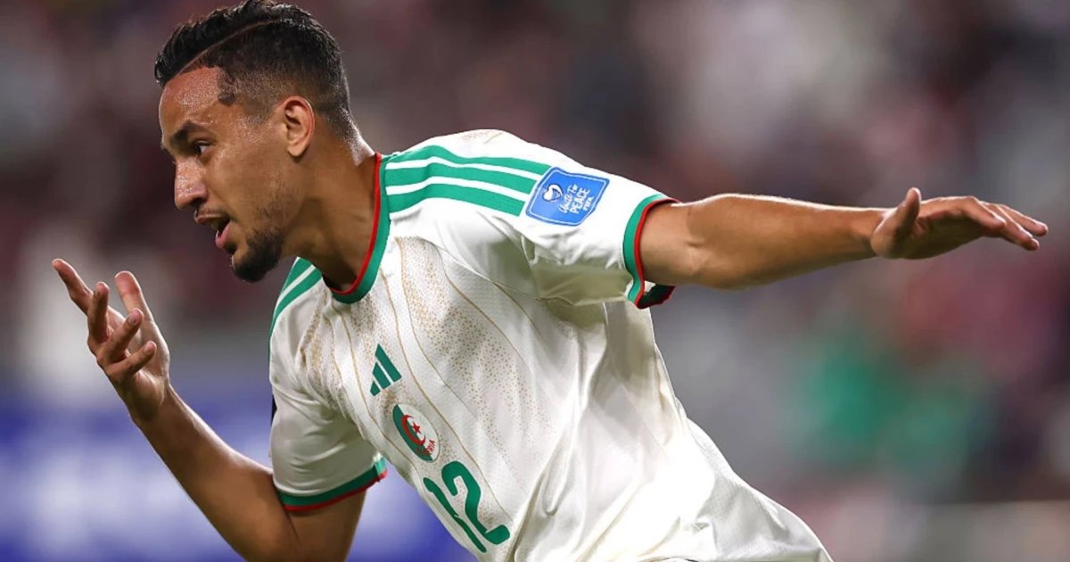 Por fin anotó Argelia: gol de Nadhir Benbouali rescata el empate ante Jordania