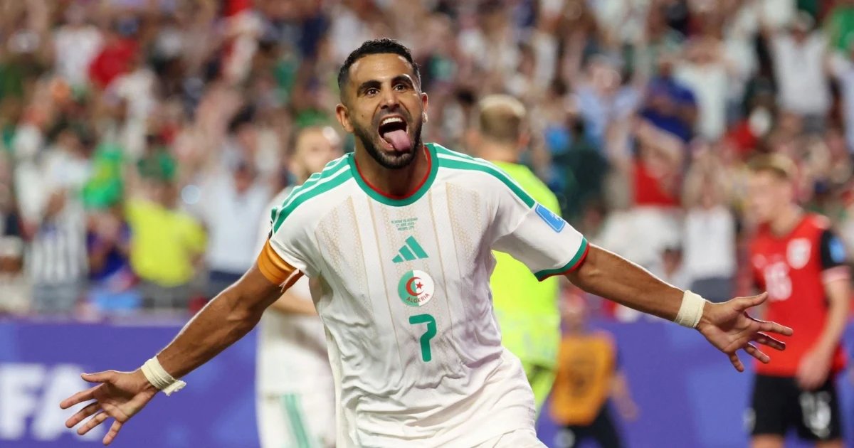 Riyad Mahrez aparece y logra el empate para Argelia contra Austria