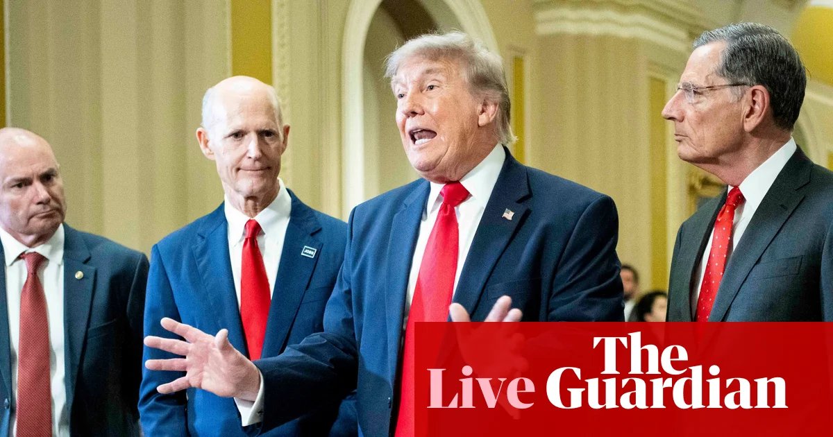 Trump to meet House speaker in attempt to break legislative gridlock – US politics live | US news
