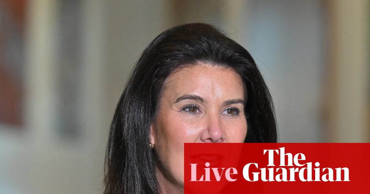 Australia politics live: Jane Hume attacks ‘hypocrisy’ of property tax reform as auction clearance rates fall below 50% | Australian politics
