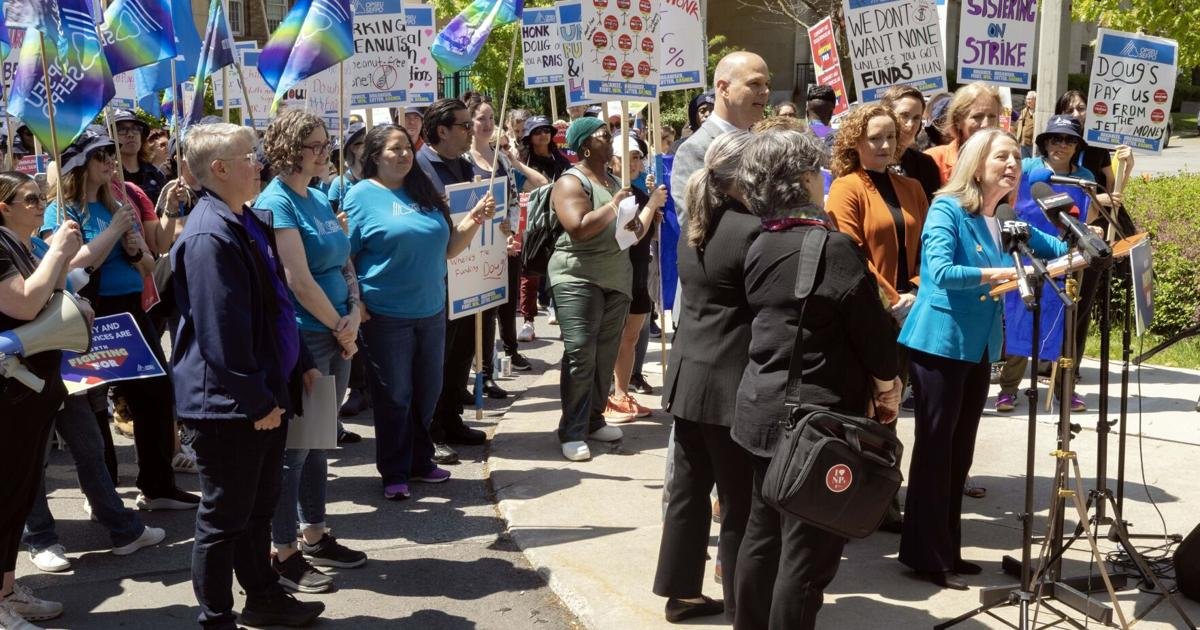 Her 9-year-old autistic son is frozen out by the Ontario social services strike. 'He probably will go quiet again'