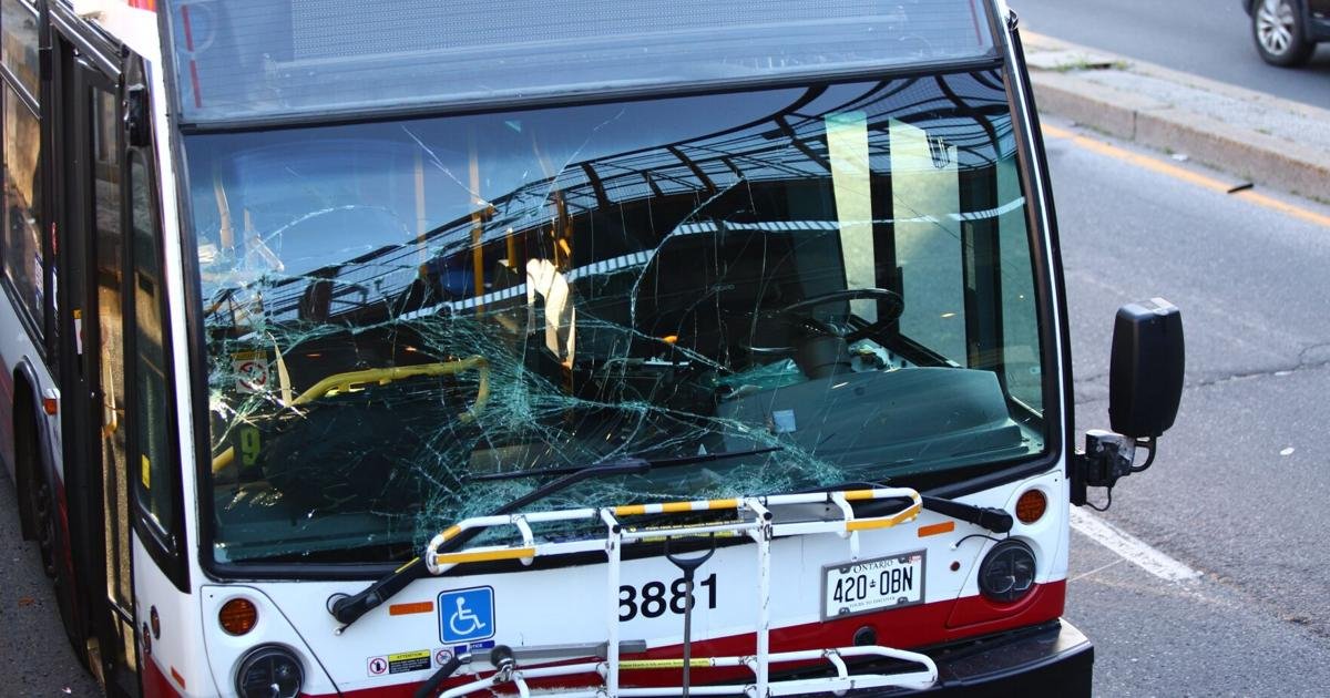 Two-bus crash in west Toronto sends 13 people to hospital