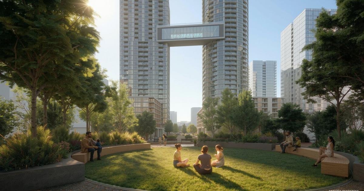 Developer unveils vision for Toronto rail deck community at site once envisioned as a giant park