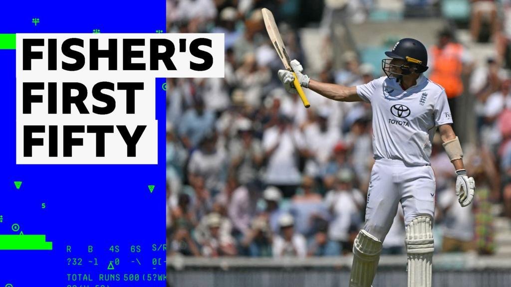 England vs New Zealand 2nd Test: Matt Fisher makes 50