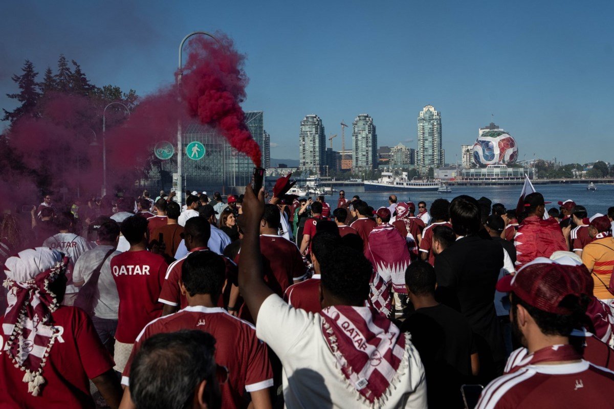Qatar fans hit Vancouver, their chartered flights and 5-star hotels paid for by king