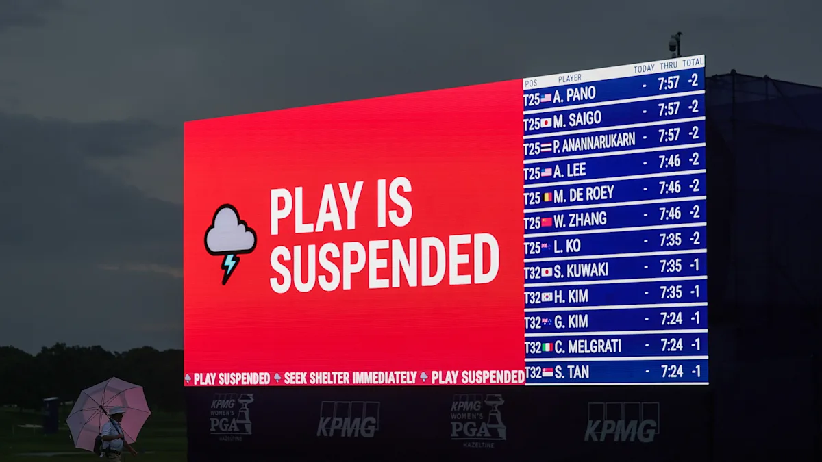 KPMG Women’s PGA Championship final round delayed due to weather