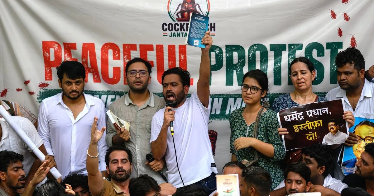 Cockroach Janta Party rallies at New Delhi for youth protests | Politics News