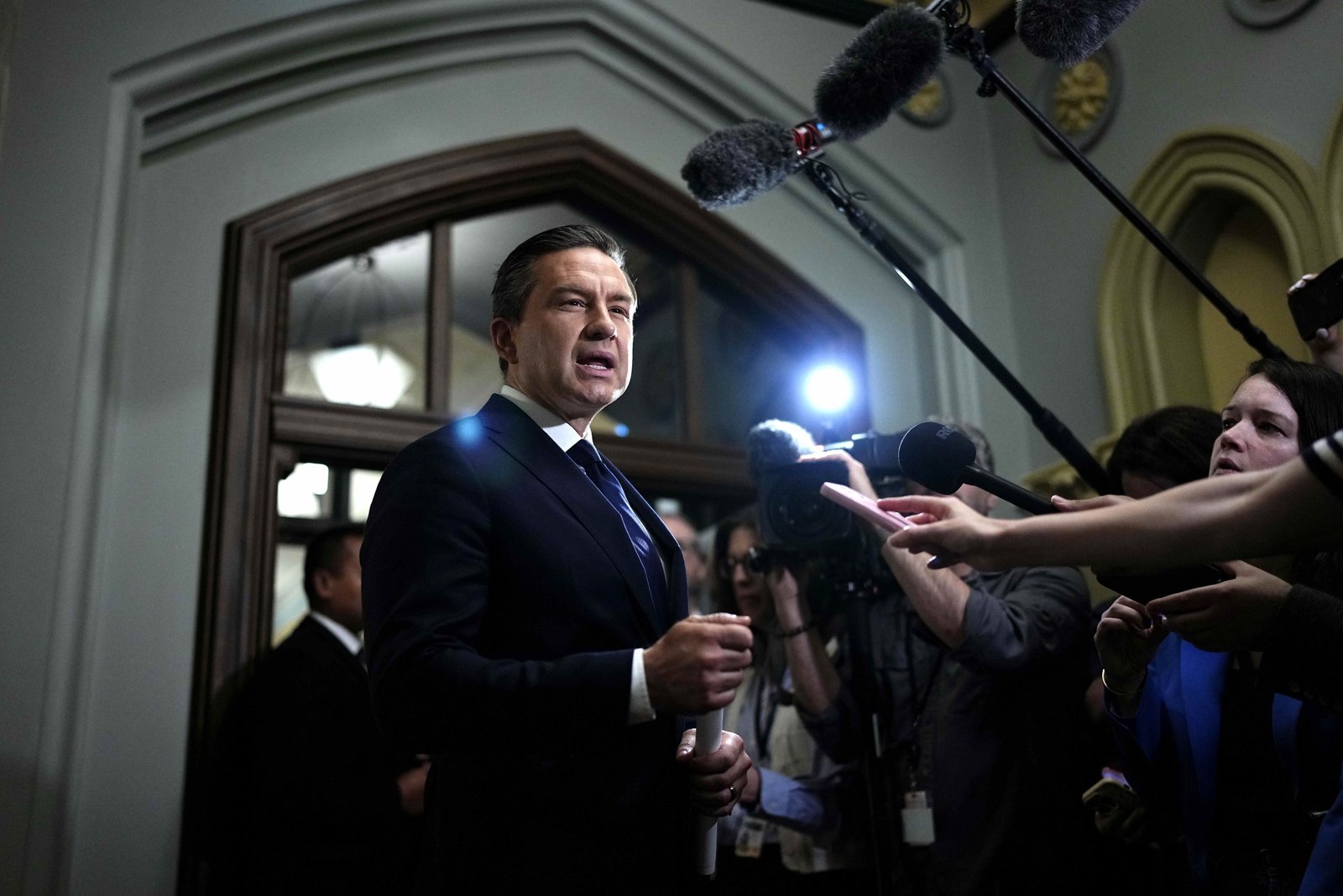 Poilievre reiterates Conservative opposition to C-9 after member of party’s Senate caucus helps pass residential school amendment
