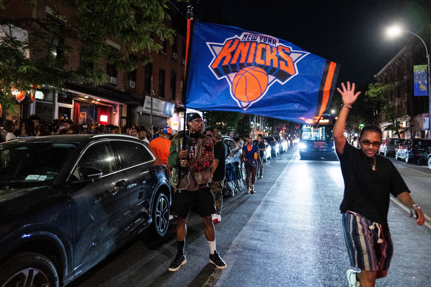He grabbed a mic to riff about the Knicks. His rhyme became an anthem of unity.