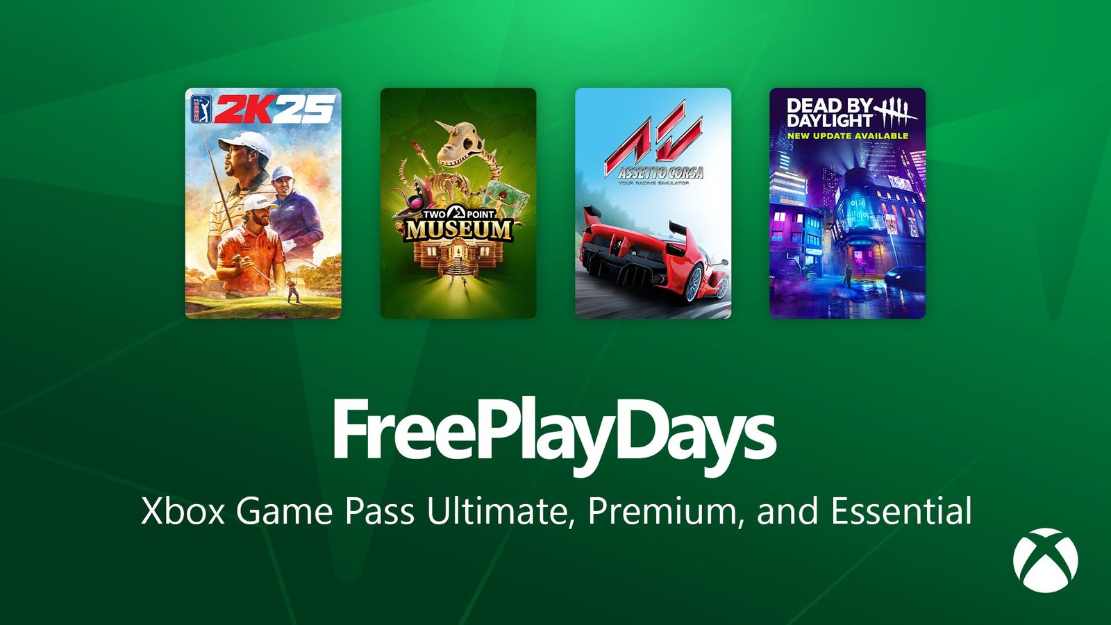 Free Play Days – PGA Tour 2K25, Two Point Museum, Assetto Corsa and Dead by Daylight