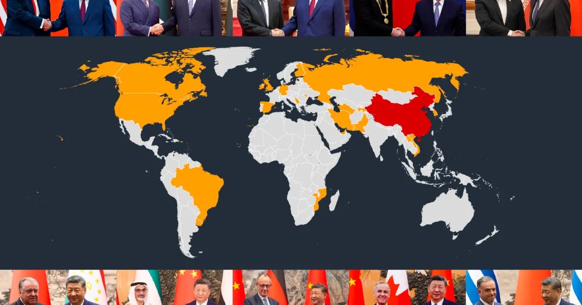 Every world leader who has visited China in 2026 in one chart | Business and Economy News