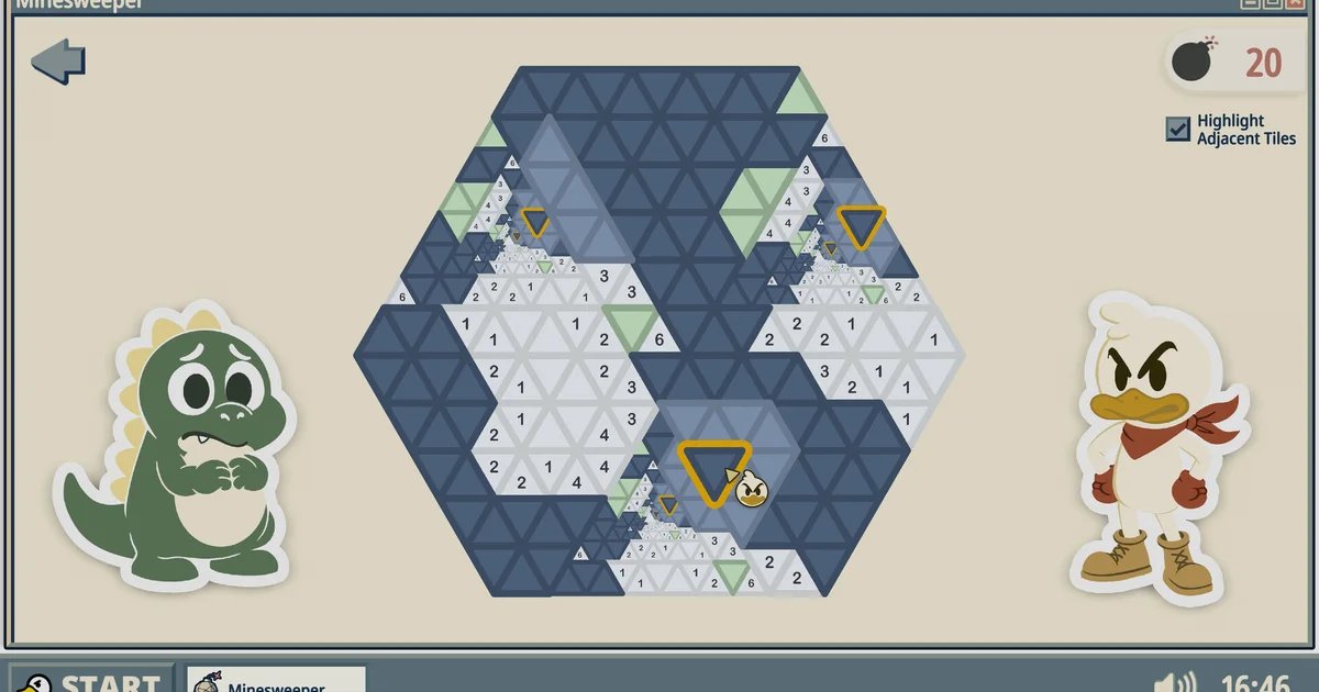 Minesweeper: Next-Gen adds layers of unholy tessellation and recursive sorcery to a blameless cult classic