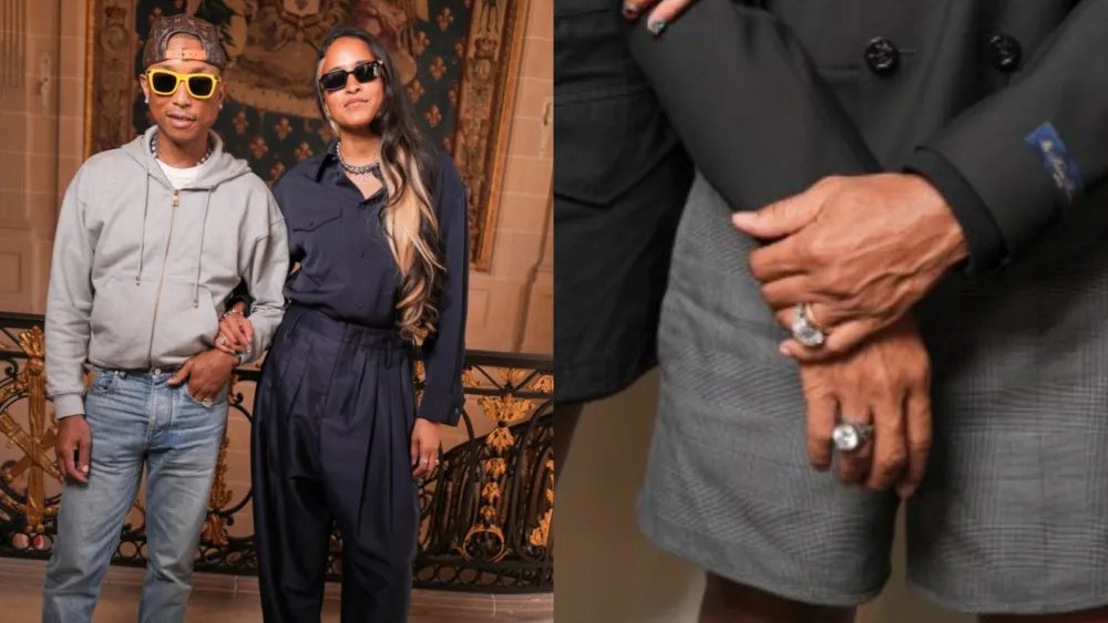 Pharrell Williams Debuts a Bold Take on the Male Wedding Band