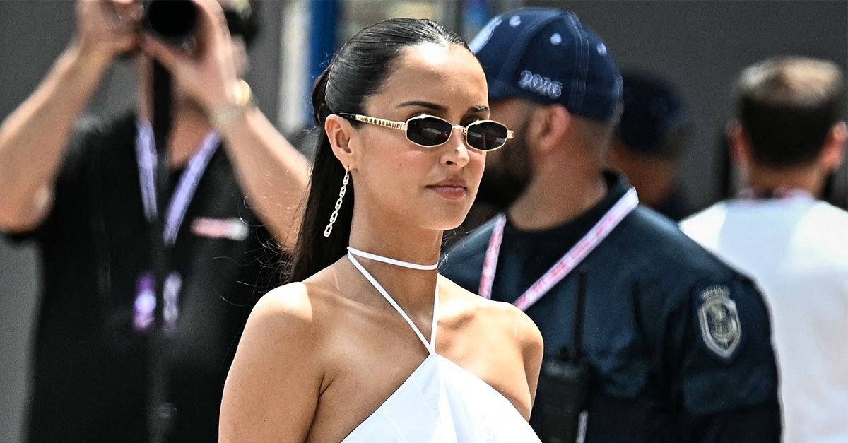 Alexandra Leclerc Wore a White Jacquemus Dress and Pumps in Monaco