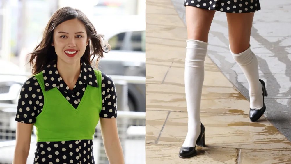 Olivia Rodrigo Goes Old School in Black Pumps in London