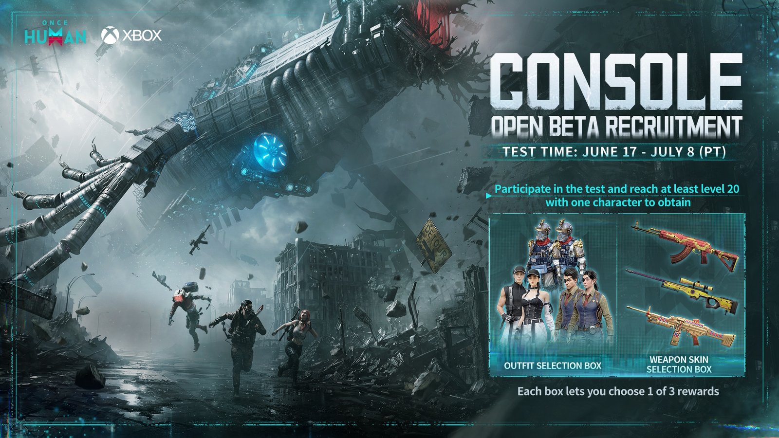 Once Human Console Open Beta: Join the Supernatural Survival World on XBOX Series X|S