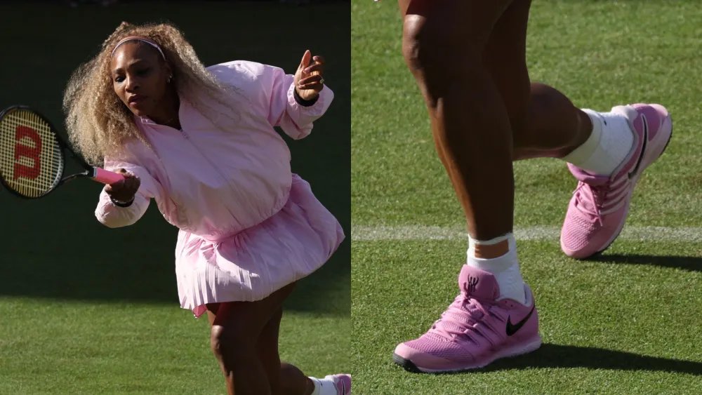 Serena Williams Laces Up Pink Nikes for Her Return to the Tennis Court