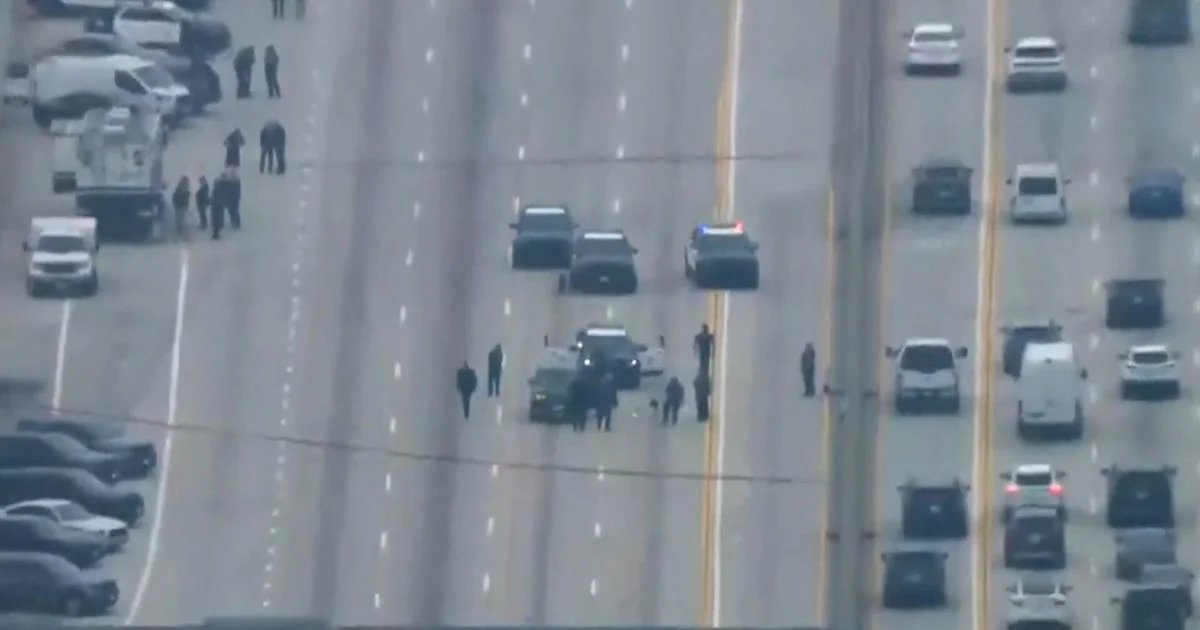 Los Angeles police chase ends in fatal shooting of suspect on 405 Freeway