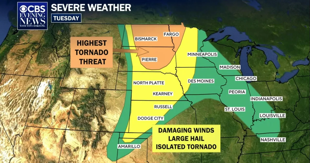 Millions in central U.S. facing severe weather threats after weekend of storms
