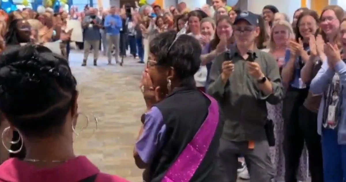 Nurse who went above and beyond gets heartfelt send-off: “You’re an angel”