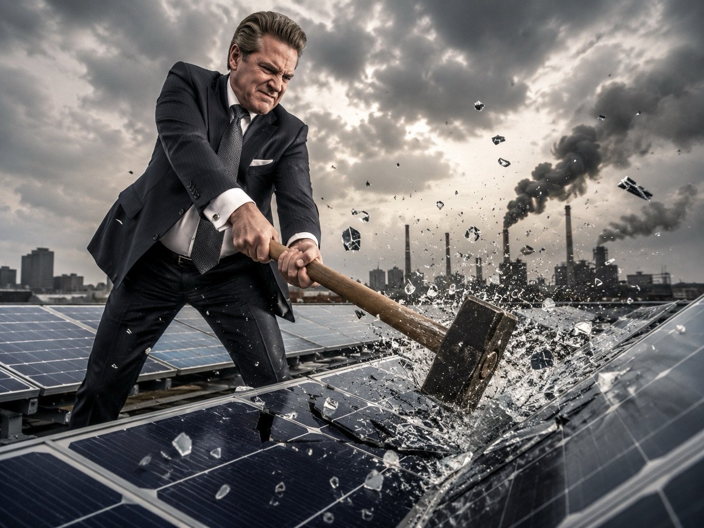 Discouraging solar to subsidize LNG