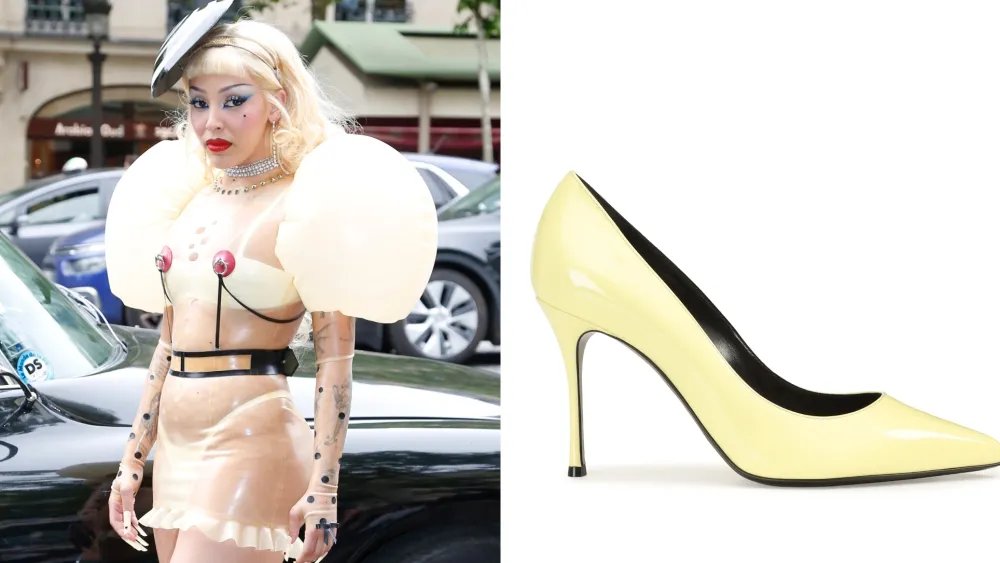 Doja Cat Pairs Latex With Sergio Rossi Pumps for Paris MAC Event