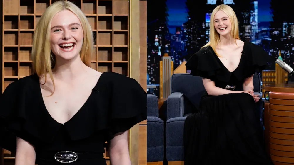 Elle Fanning Channels Altuzarra’s Drama for ‘The Tonight Show’