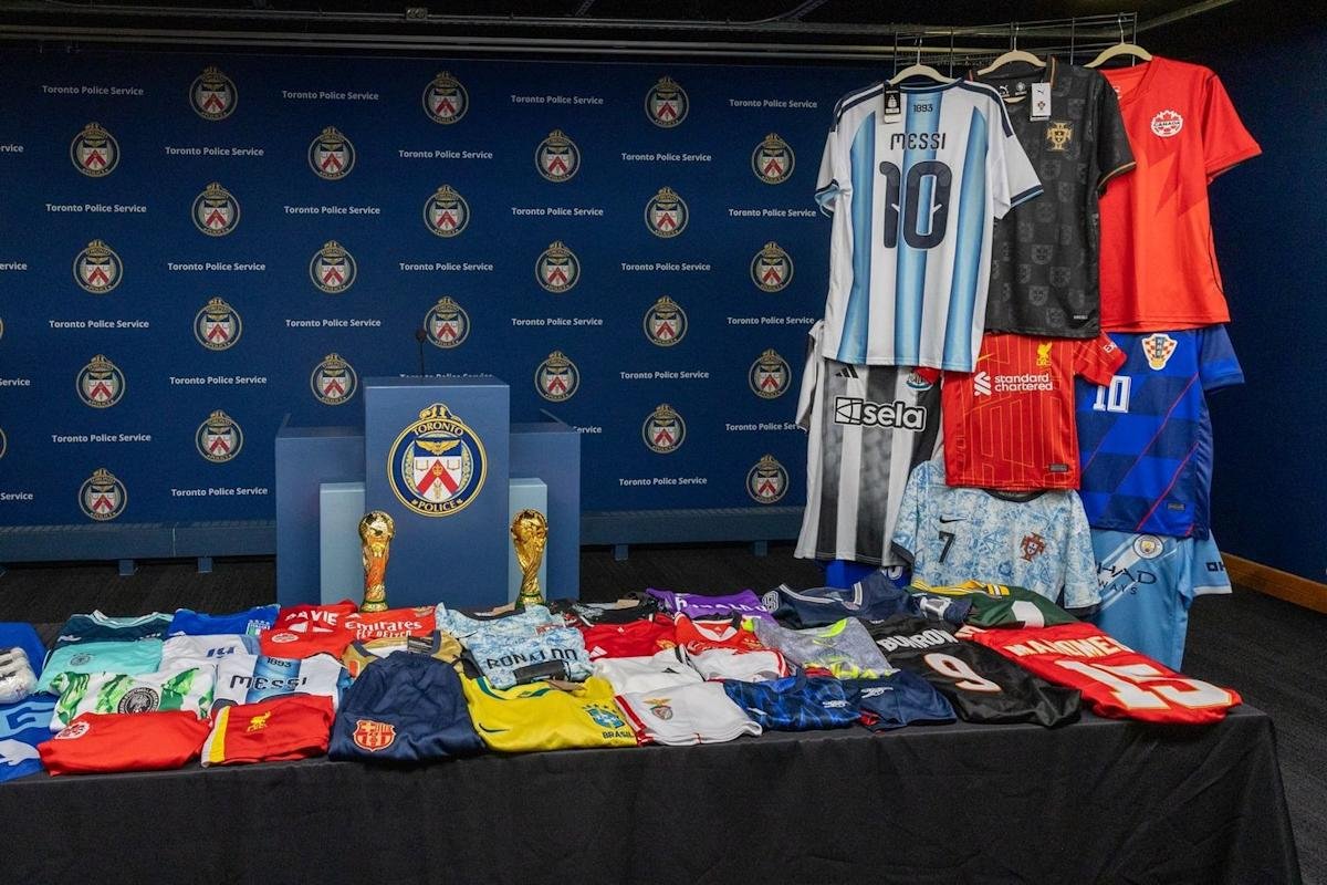 Toronto police seize more than 16,000 knock-off soccer merch items ahead of World Cup