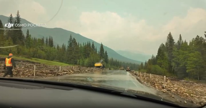 Cleanup work underway in Kananaskis following heavy rainfall, flooding – Calgary