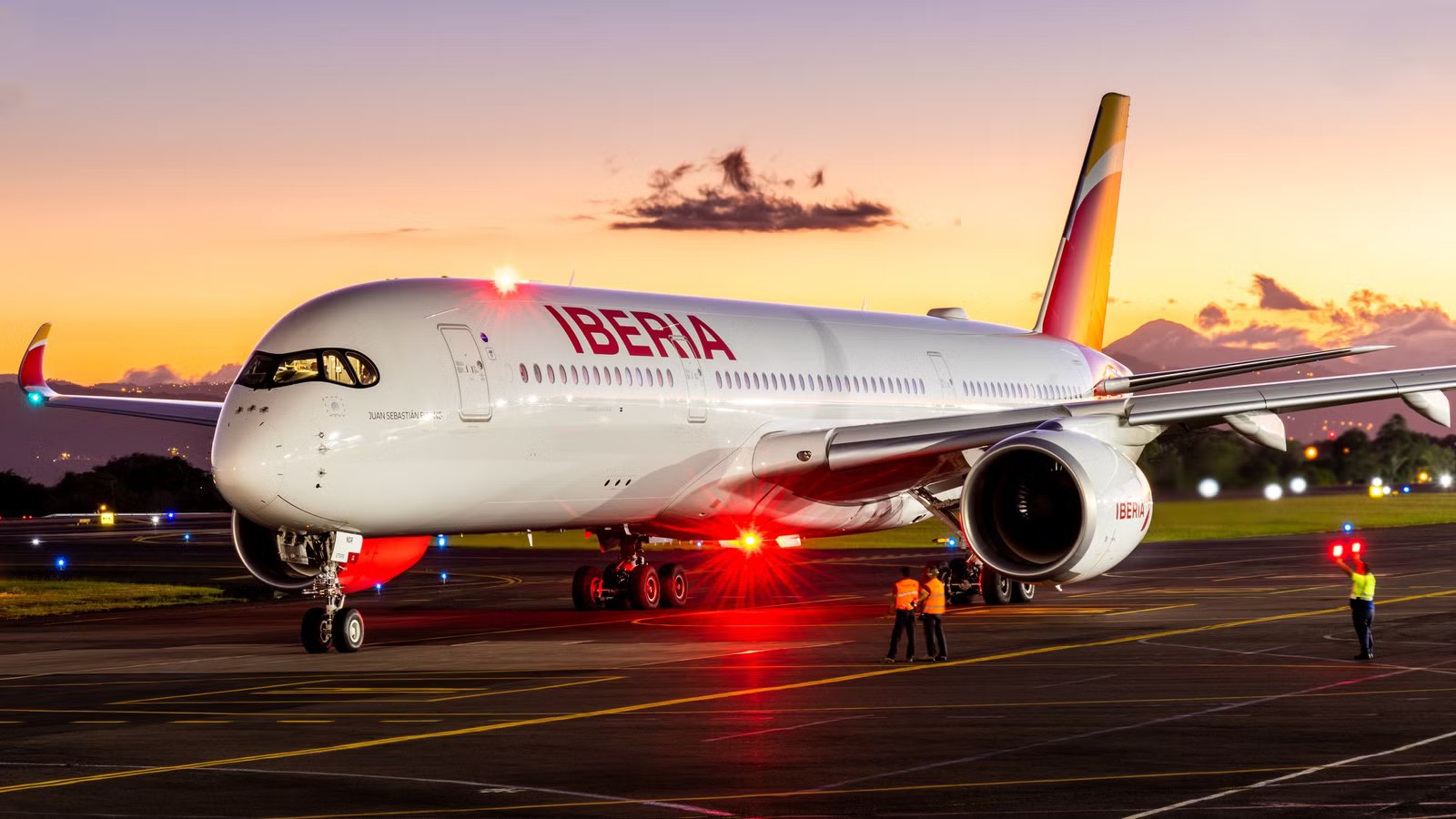 Ouch: Botched Water Cannon Salute Costs Iberia An Airbus A350 Winglet & A Canceled Flight